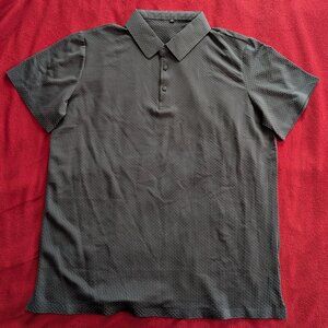Gray Casual Polo Shirt